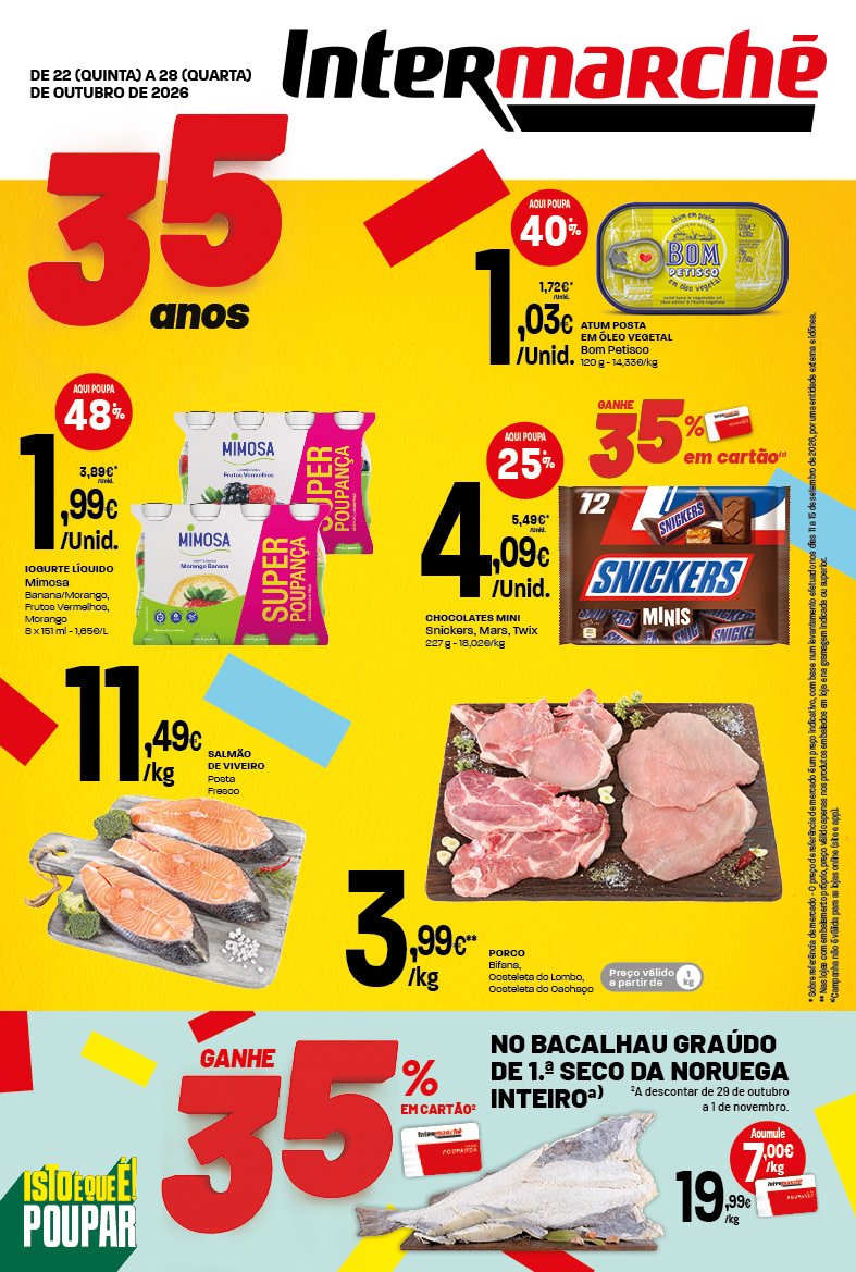 Folheto Semanal de 22 a 28 de Outubro