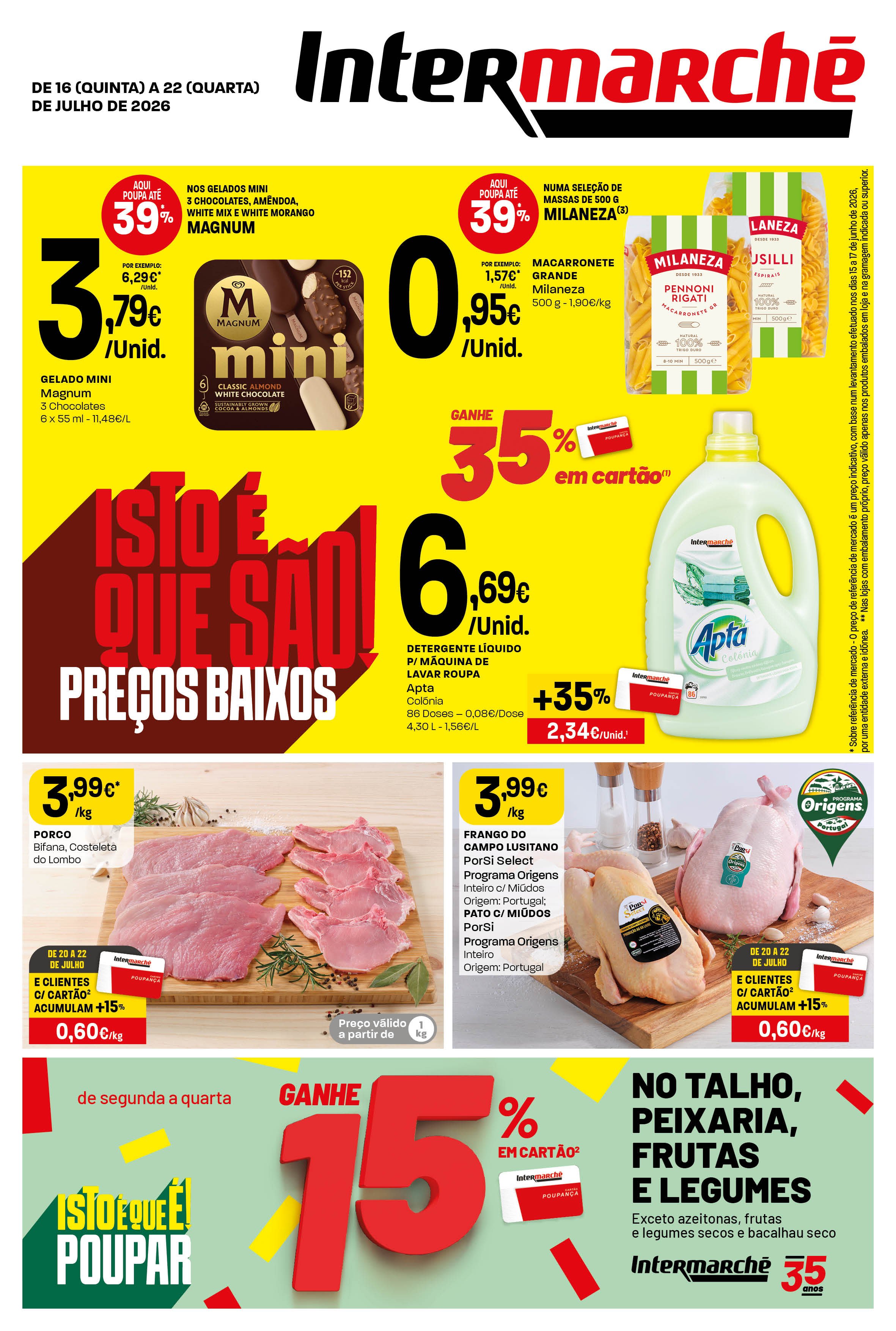 Folheto Semanal de 16 a 22 de Julho
